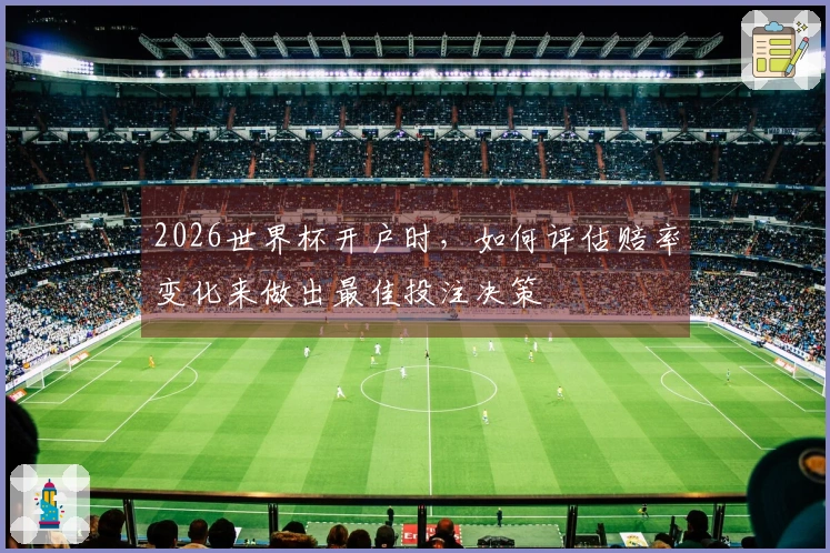 2026世界杯开户时，如何评估赔率变化来做出最佳投注决策