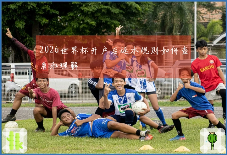 2026世界杯开户后返水规则如何查看和理解