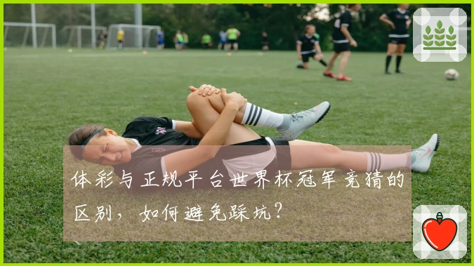 体彩与正规平台世界杯冠军竞猜的区别，如何避免踩坑？